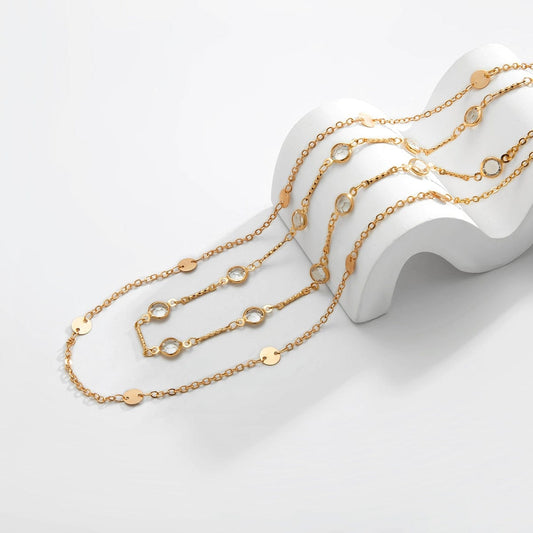 Chaîne de ventre avec pierres bleues Ibiza Vibe