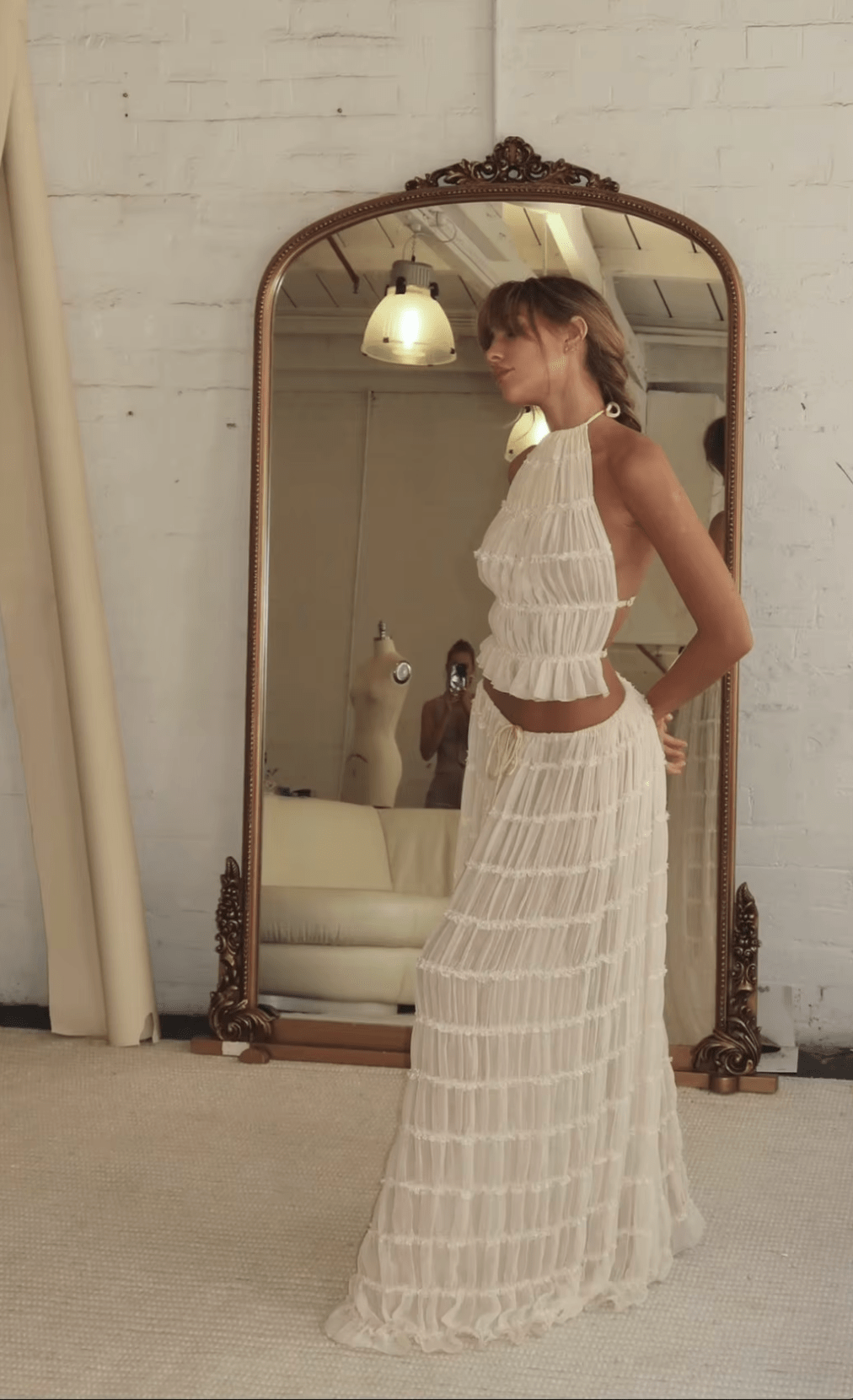 Ensemble de robe bohème blanche Ibiza Vibe