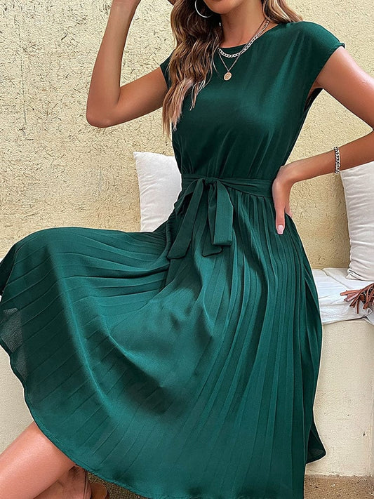 Robe bohème vert foncé Ibiza Vibe