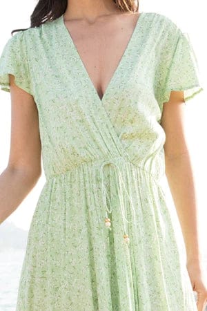 Robe Country bohème vert clair Ibiza Vibe
