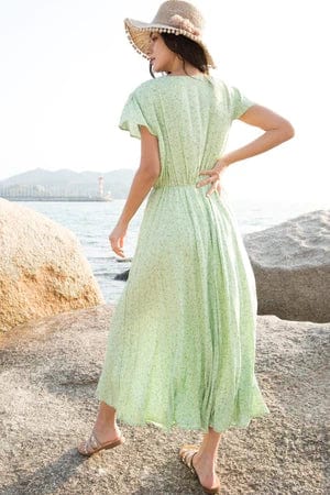 Robe Country bohème vert clair Ibiza Vibe