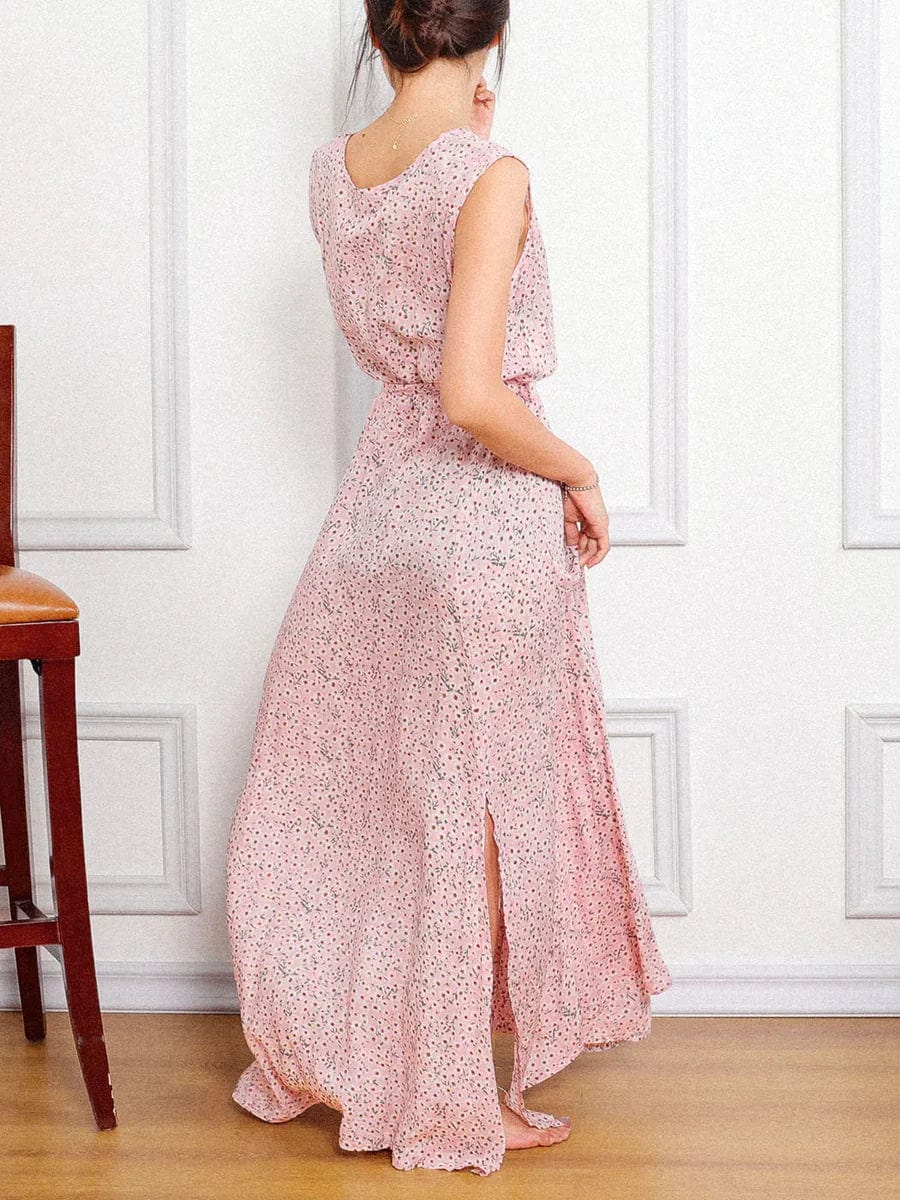 Robe d'invitée de mariage rose chic Ibiza Vibe