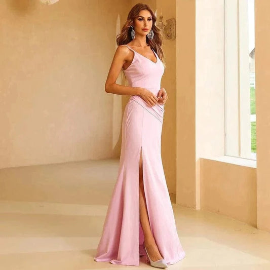 Robe de cocktail rose chic Ibiza Vibe