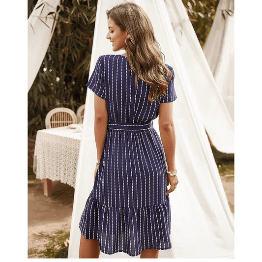 Robe longue bohème bleu foncé Ibiza Vibe