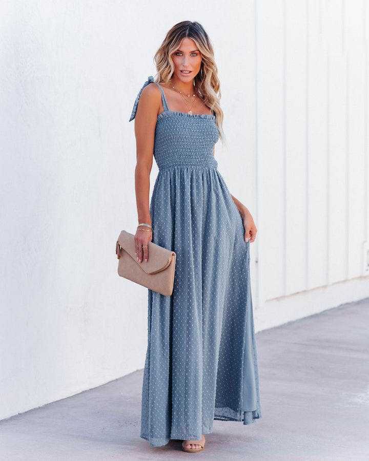 Robe longue bohème pour invité de mariage Ibiza Vibe