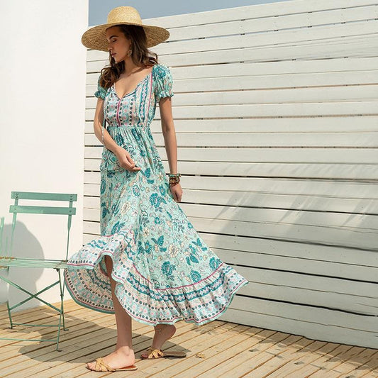Robe longue style bohème Ibiza Vibe