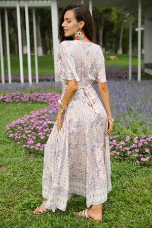 Robe Maxi bohème à Fleurs Ibiza Vibe