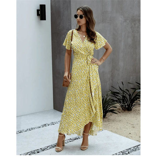Robe midi chic style bohème Ibiza Vibe