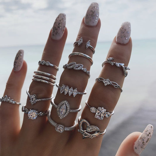 Bagues en argent serties de diamants Ibiza Vibe