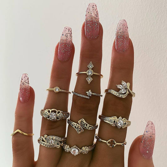 Bagues en or/argent serties de diamants Ibiza Vibe