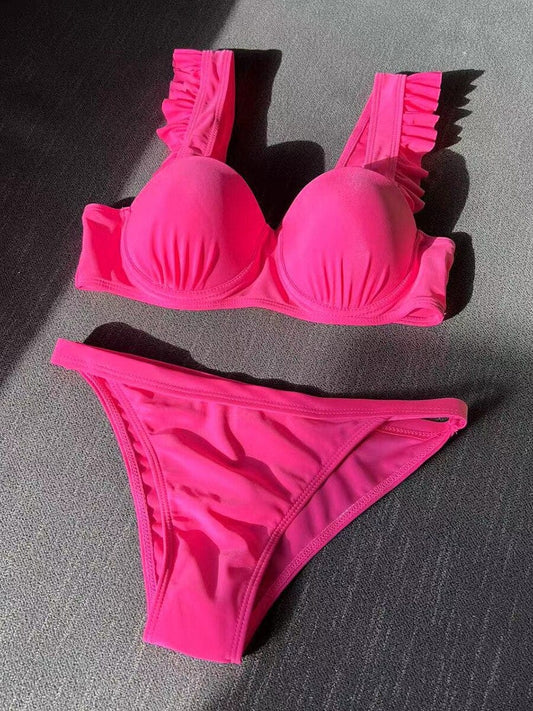 Bikini rose push-up bohème Ibiza Vibe
