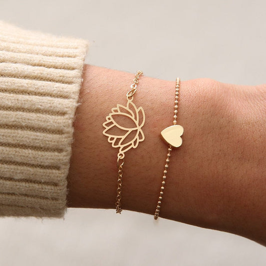 Ensemble de bracelets avec cœur Ibiza Vibe