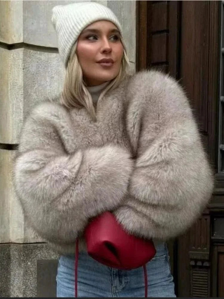 Manteau de fourrure d'hiver Ibiza Vibe