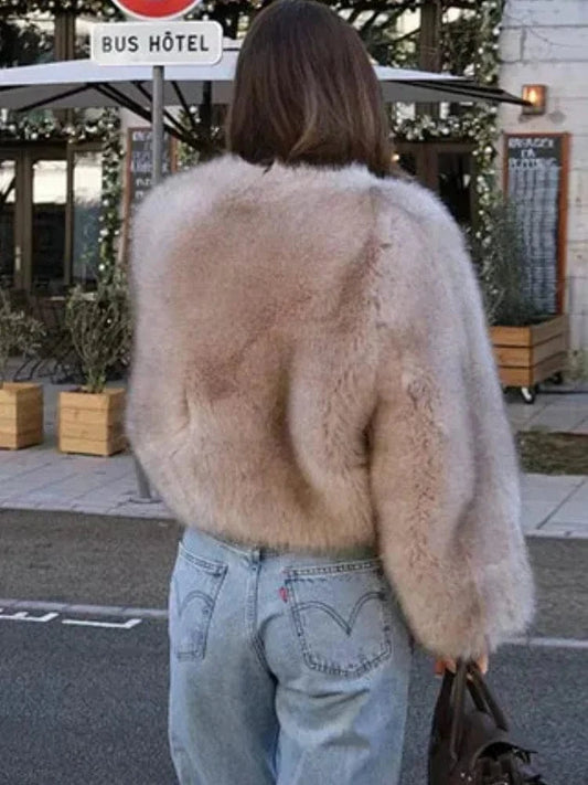 Manteau de fourrure d'hiver Ibiza Vibe