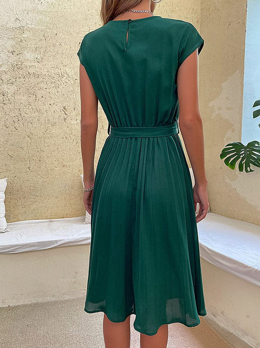 Robe bohème vert foncé Ibiza Vibe