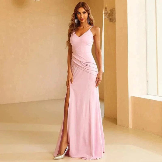 Robe de cocktail rose chic Ibiza Vibe