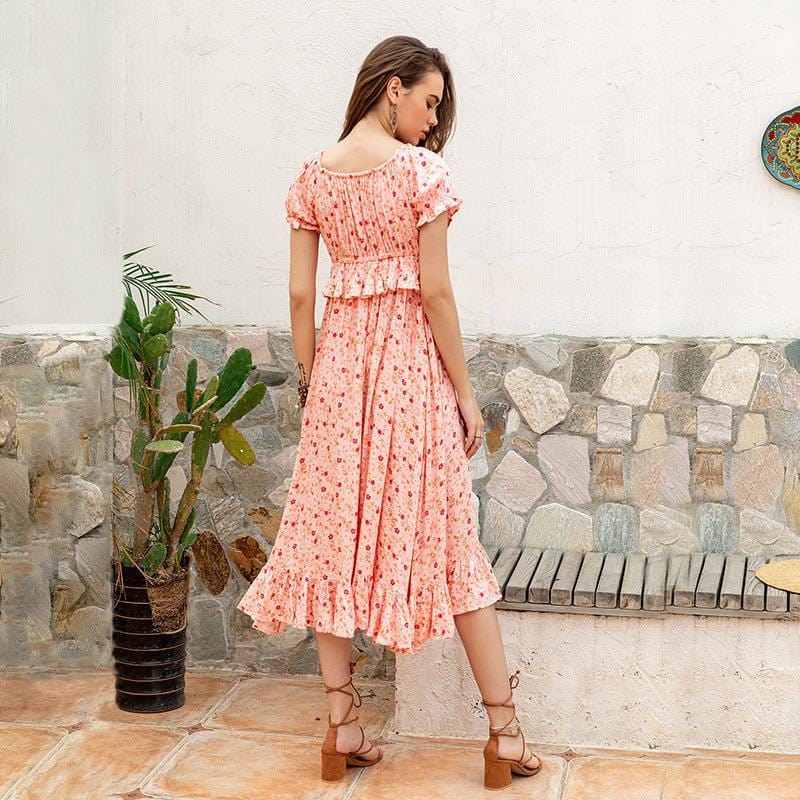 Robe de demoiselle d'honneur rose bohème Ibiza Vibe