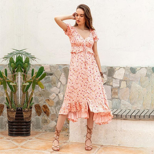 Robe de demoiselle d'honneur rose bohème Ibiza Vibe