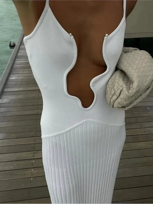 Robe de mariée style bohème avec ouverture design Ibiza Vibe