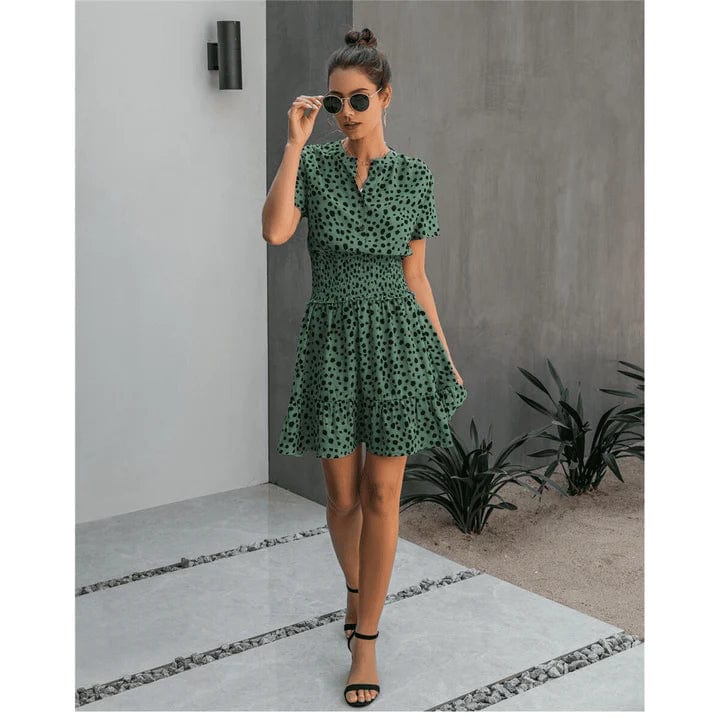 Robe décontractée verte Ibiza Vibe