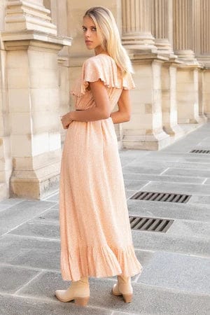 Robe longue bohème country avec ceinture Ibiza Vibe