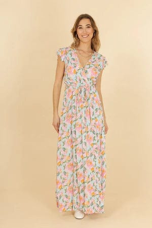 Robe longue bohème fleurie Ibiza Vibe