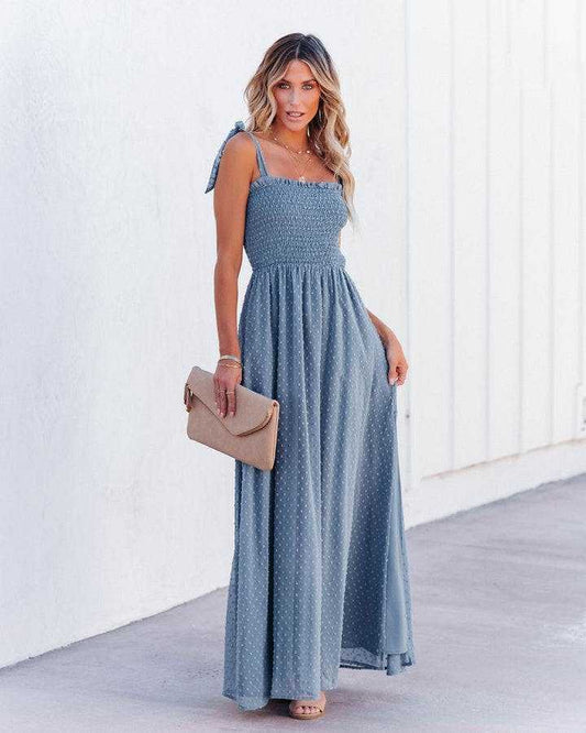 Robe longue bohème pour invité de mariage Ibiza Vibe