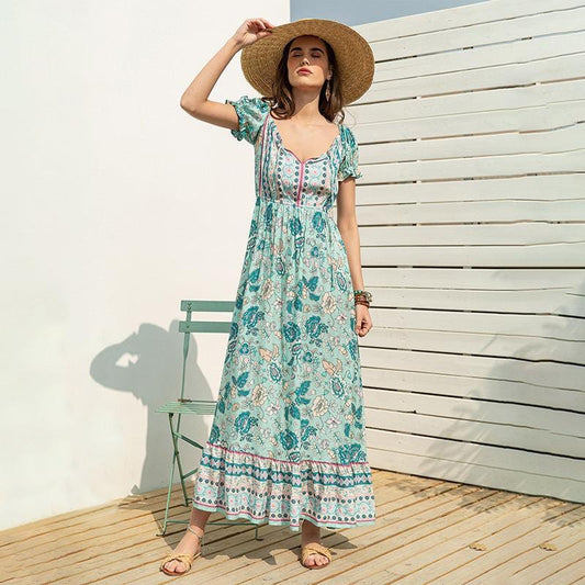 Robe longue style bohème Ibiza Vibe