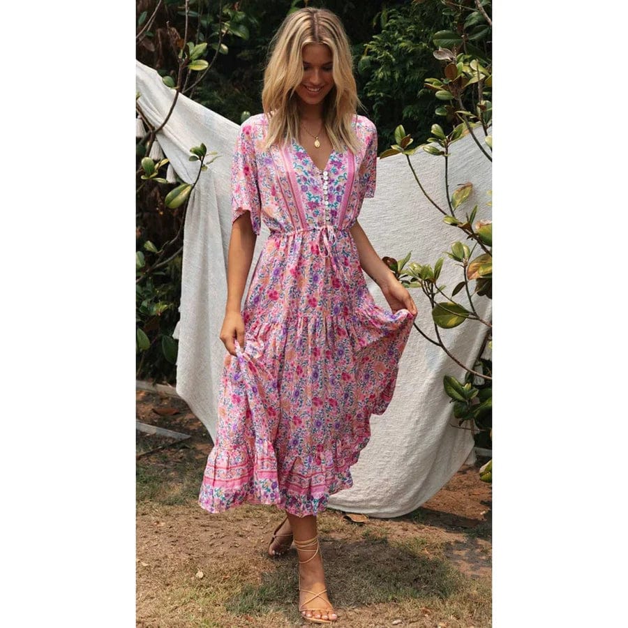 Robe longue style Country bohème Ibiza Vibe