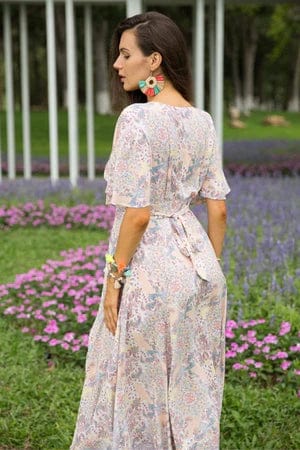 Robe Maxi bohème à Fleurs Ibiza Vibe