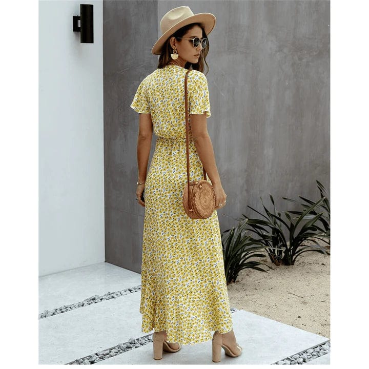 Robe midi chic style bohème Ibiza Vibe
